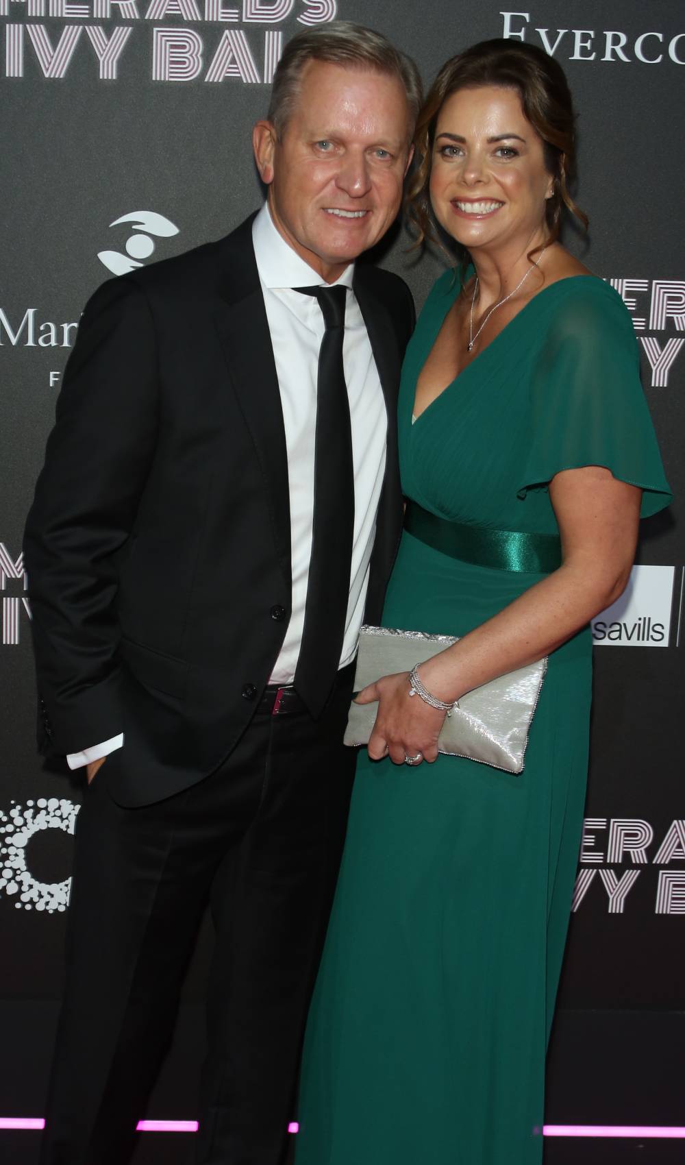 Jeremy Kyle poses with wife Victoria