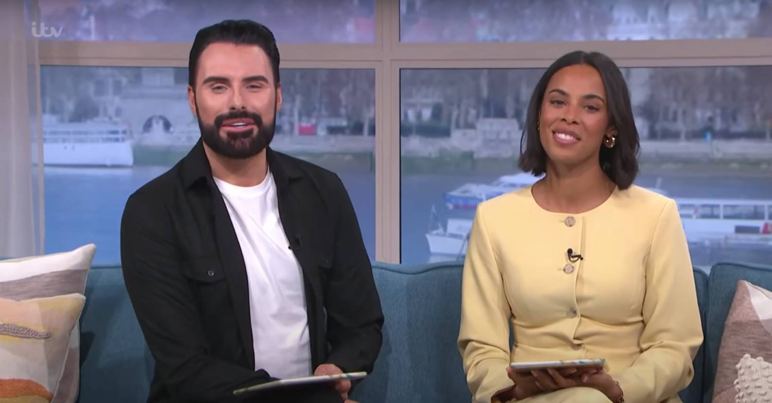 Rylan and Rochelle Humes both smile on This Morning today