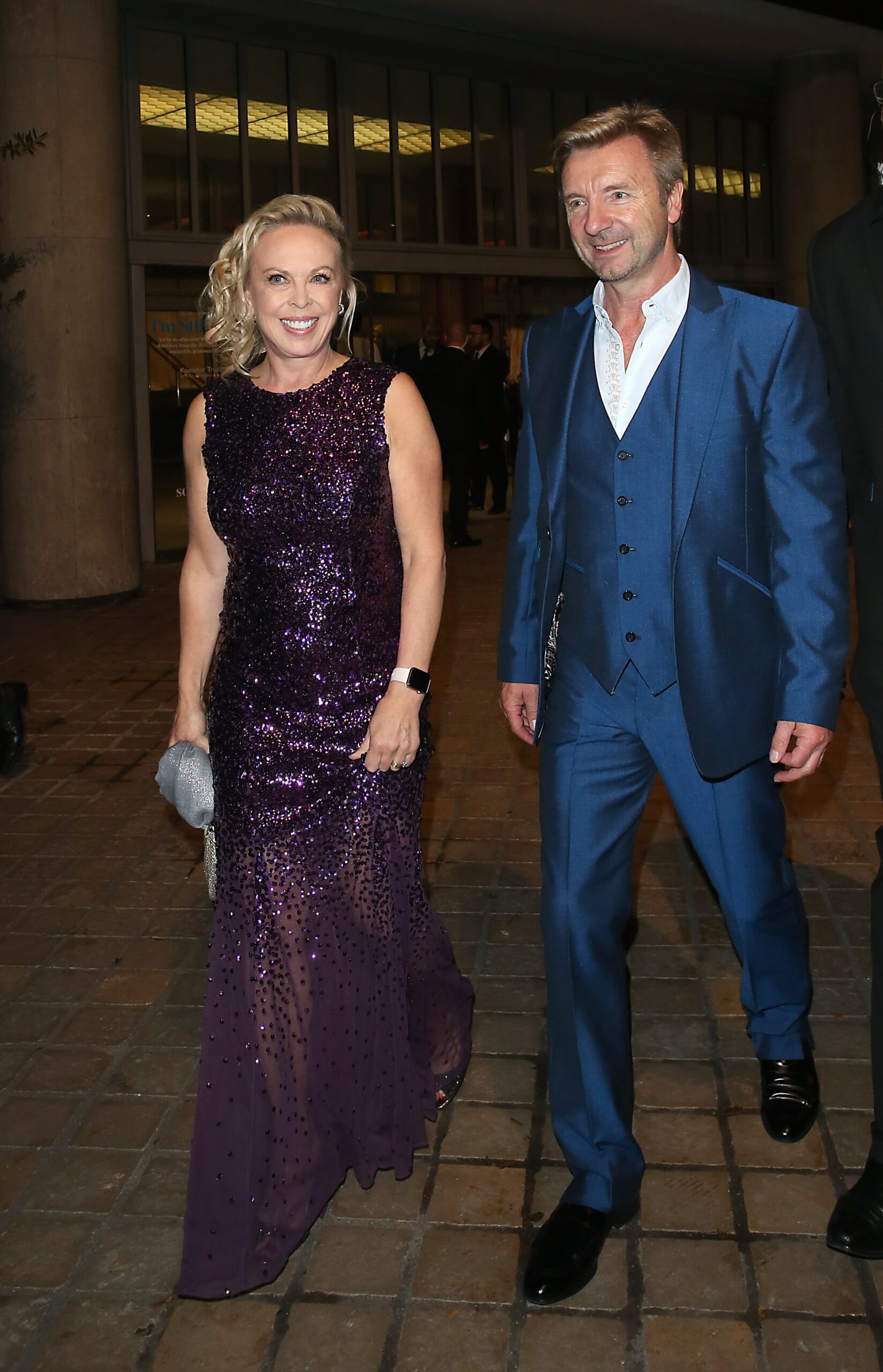 Torvill and Dean smiling