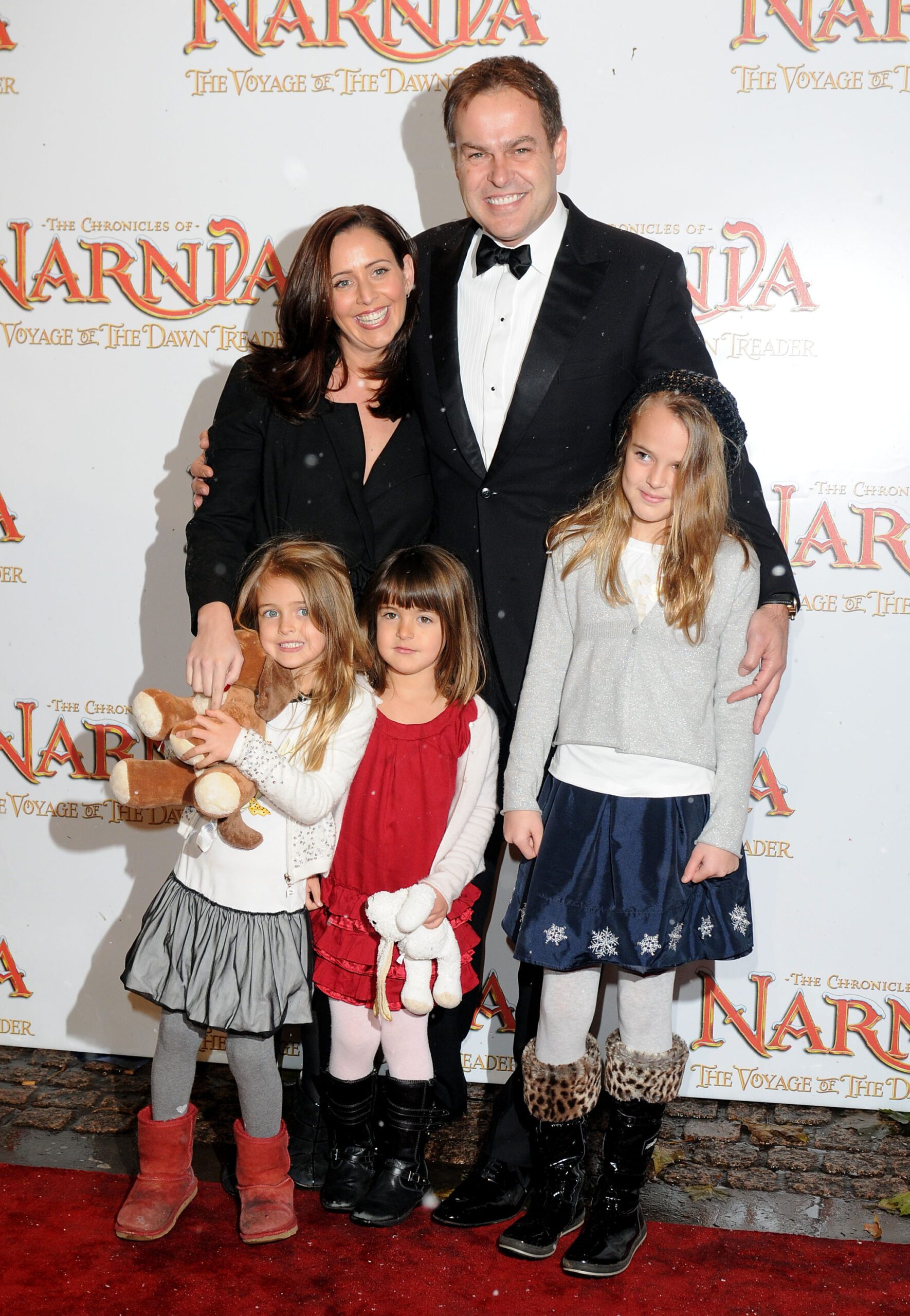 Tara Capp and Peter Jones with their three young daughters