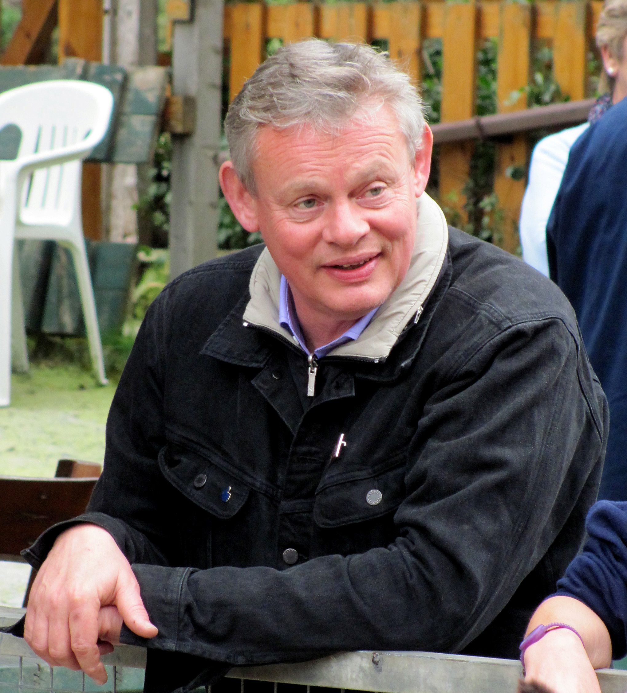 Martin Clunes smiling