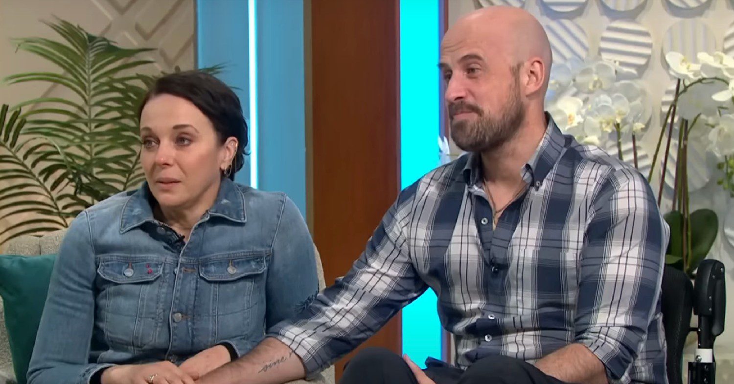Amanda Abbington and Jonathan Goodwin