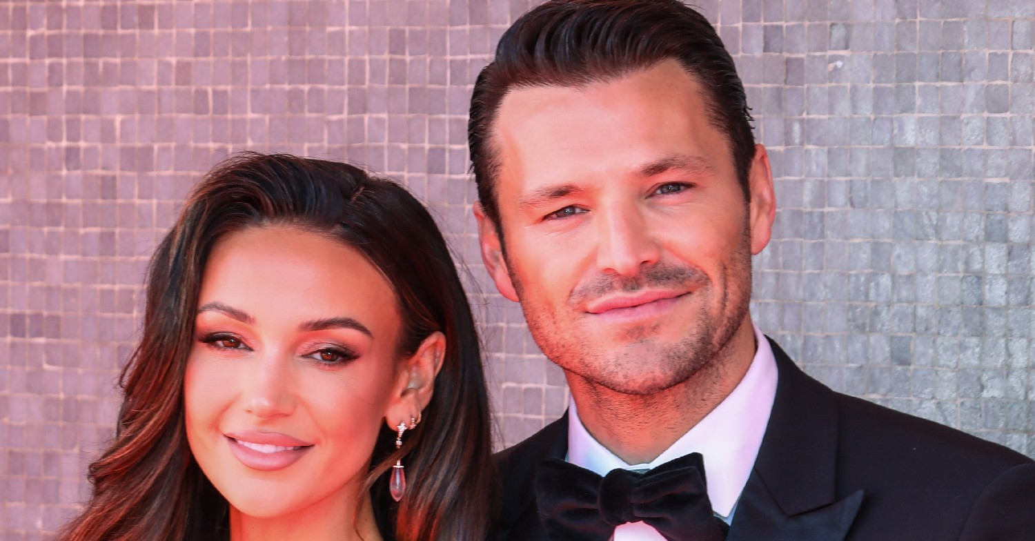 Michelle Keegan and Mark Wright smiling
