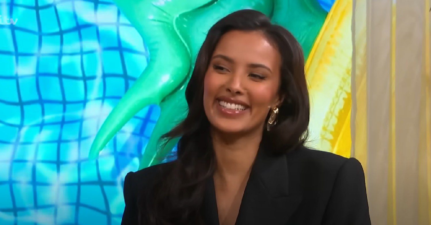 Maya Jama smiling on This Morning