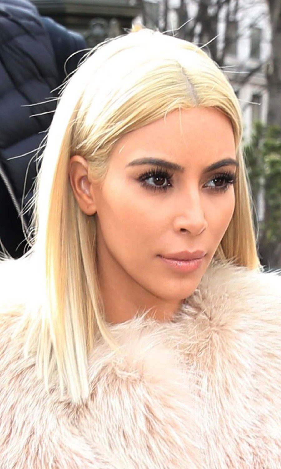 Kim Kardashian with blonde hair