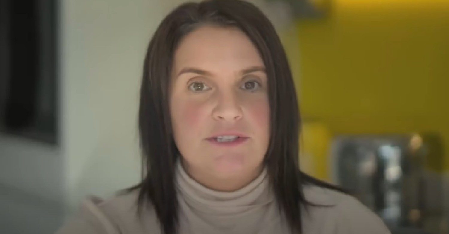 Sue Radford with brunette hair