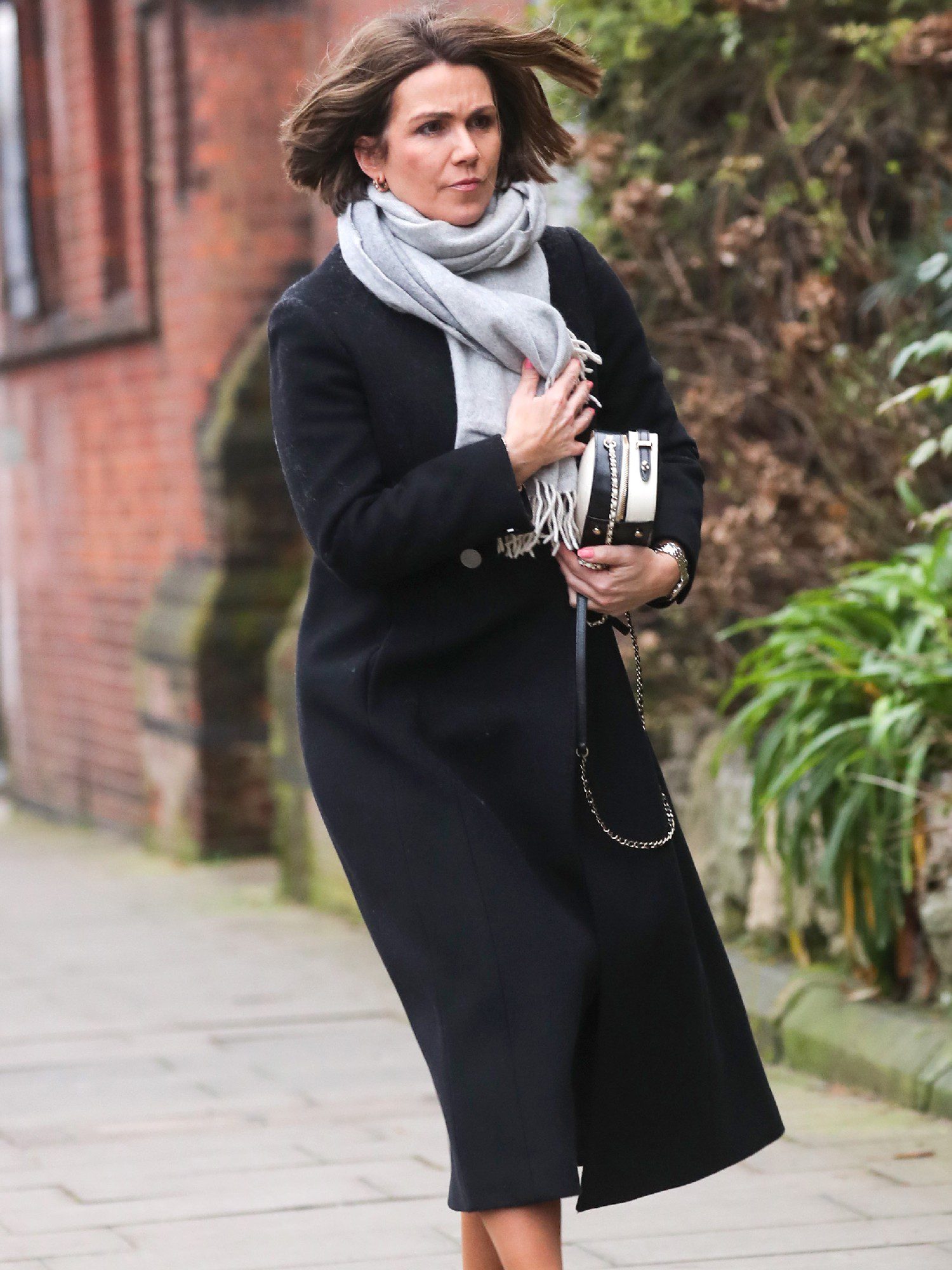 Susanna Reid arriving at Derek Draper's funeral