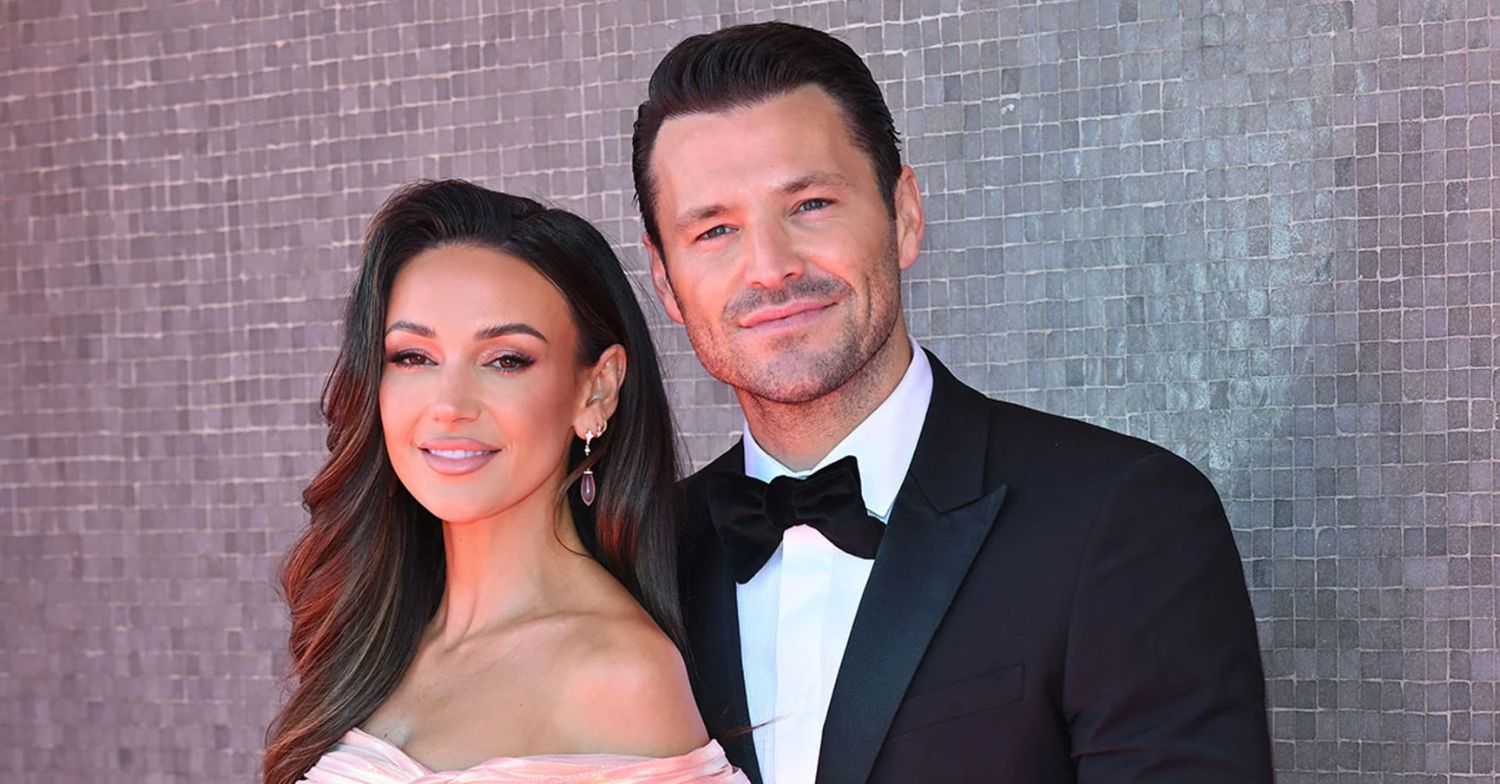 Michelle Keegan and Mark Wright smiling