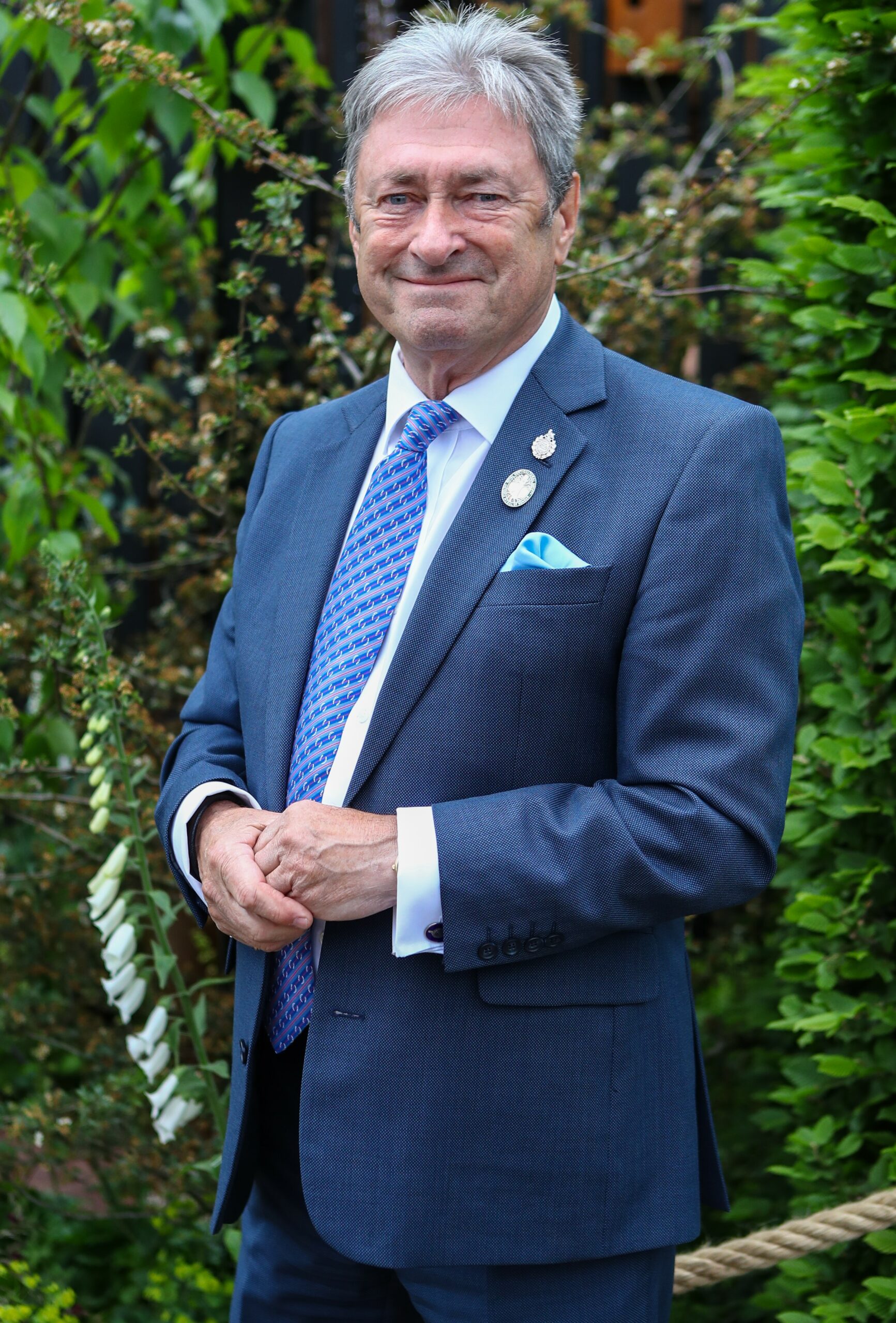 Alan Titchmarsh smiling at Chelsea Flower Show