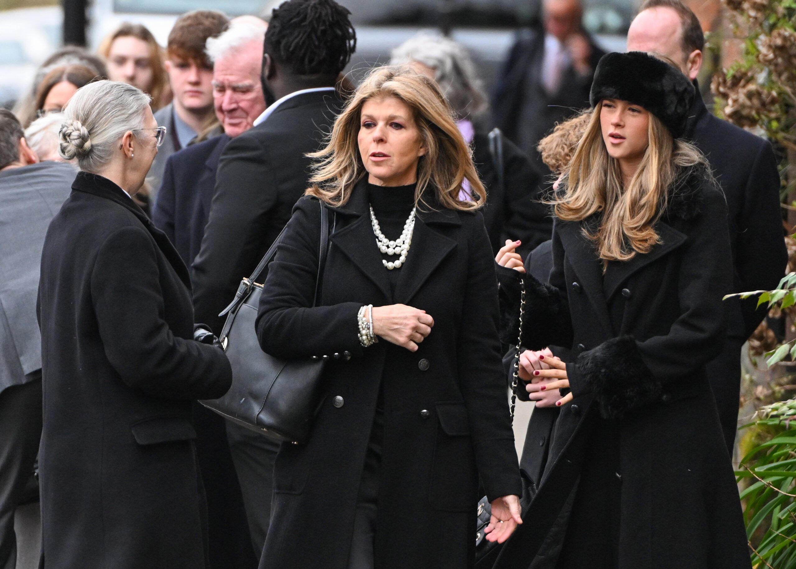 Kate Garraway arrives at her husband's funeral