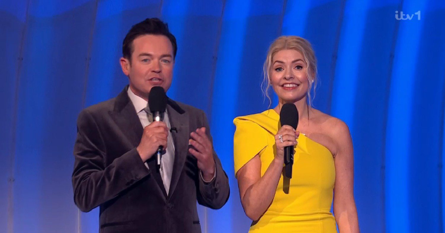 Stephen Mulhern and Holly Willoughby on Dancing On Ice