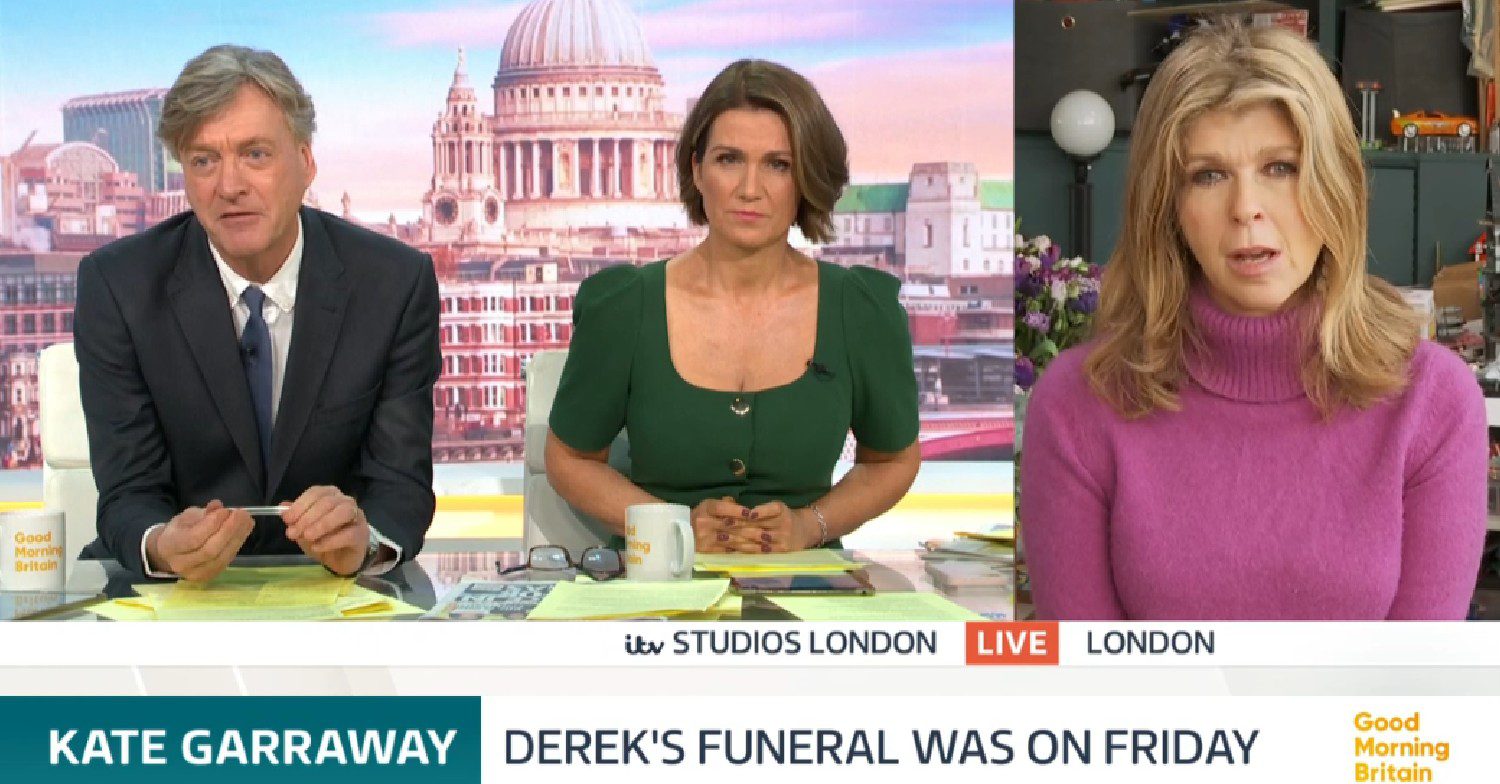Richard Madeley and Susanna Reid speaking to Kate Garraway on GMB