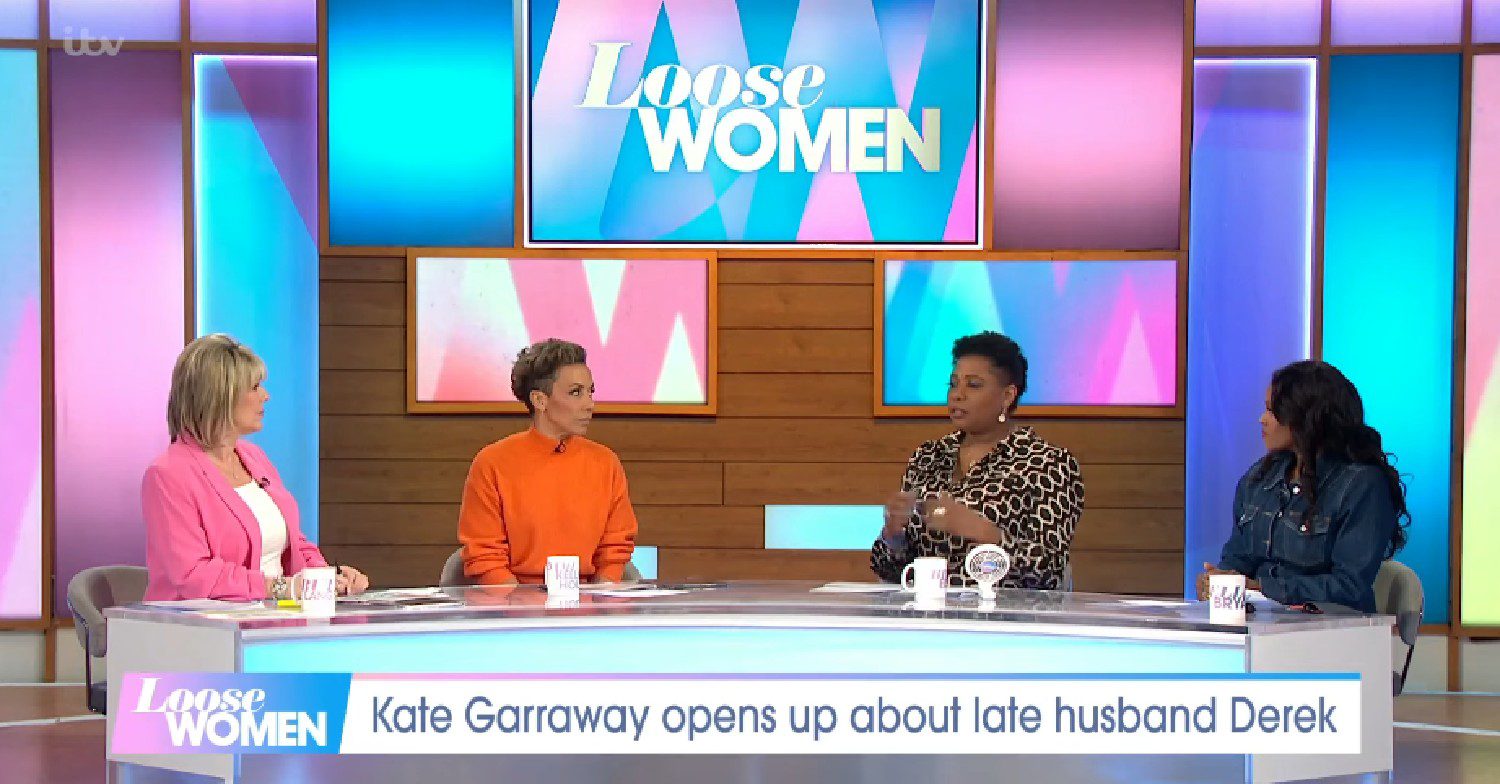Ruth Langsford, Kelly Holmes, Brenda Edwards and Kelle Bryan on Loose Women