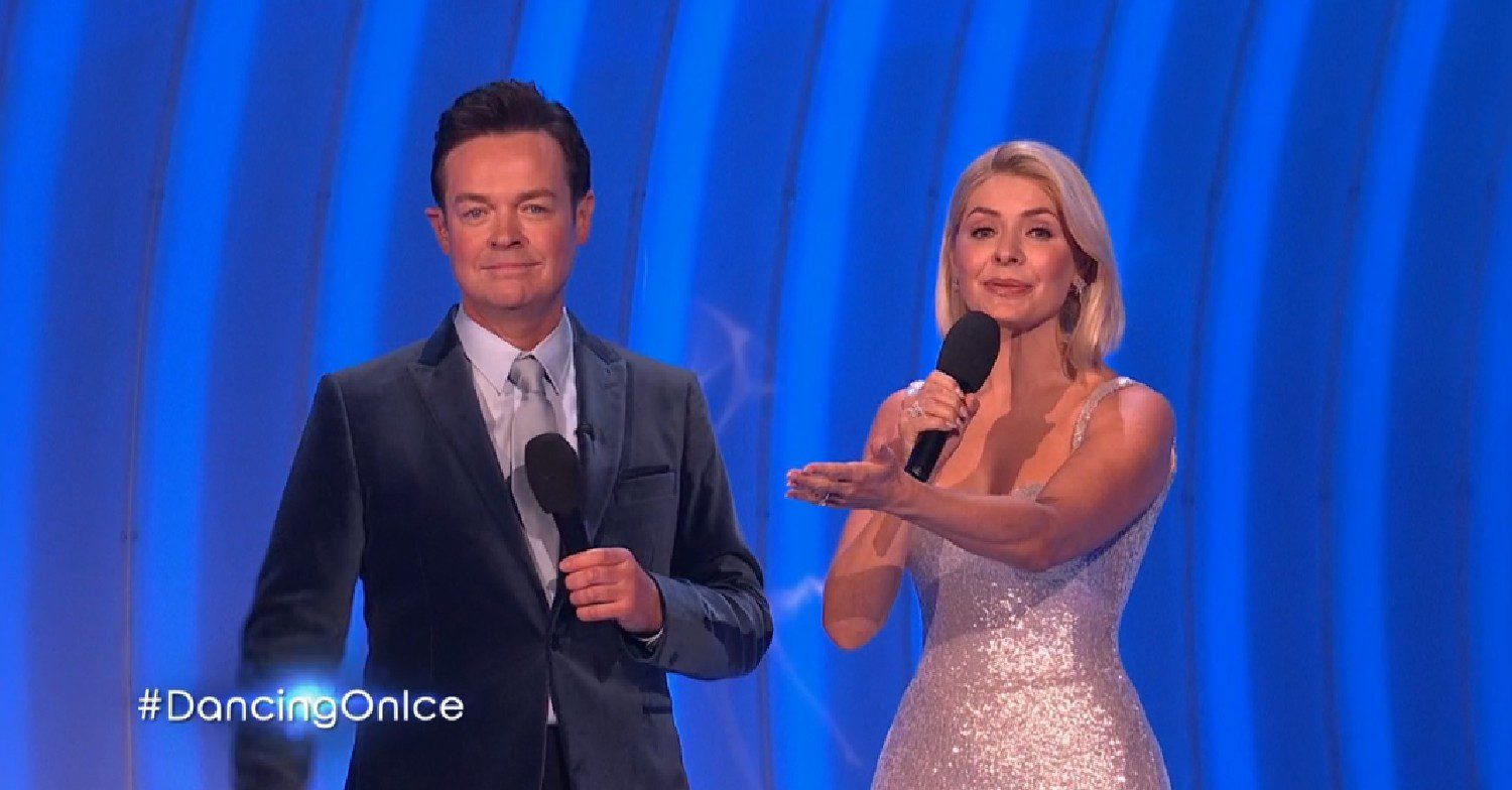 Stephen Mulhern and Holly Willoughby on Dancing On Ice