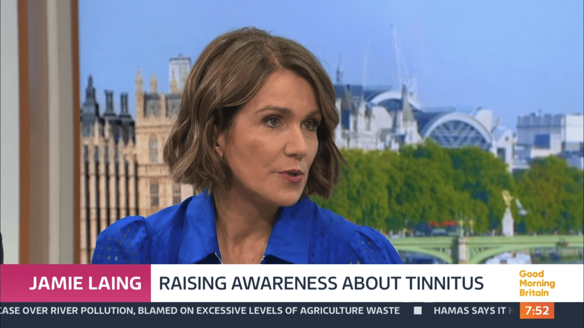 Close up of Susanna Reid on Good Morning Britain