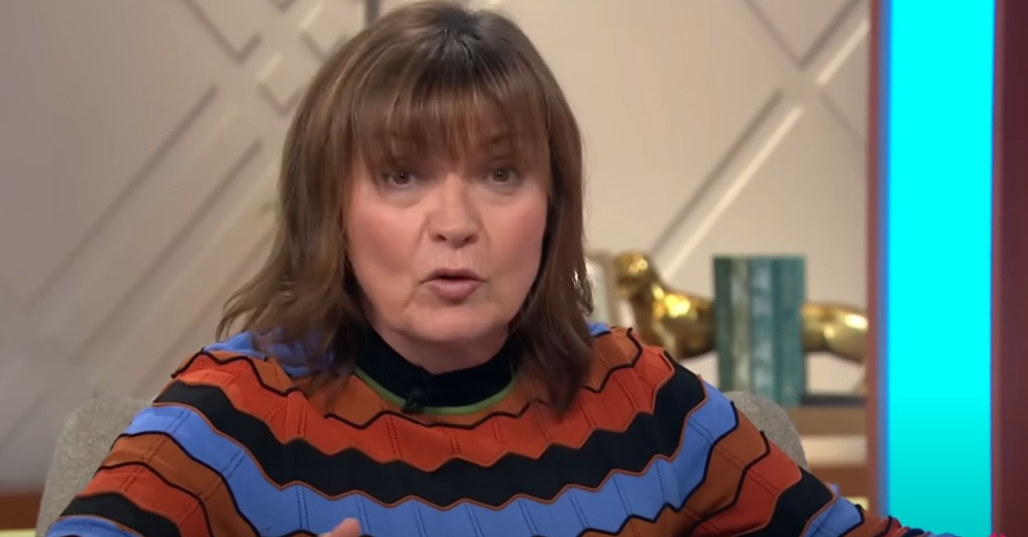 Lorraine Kelly hosting her show
