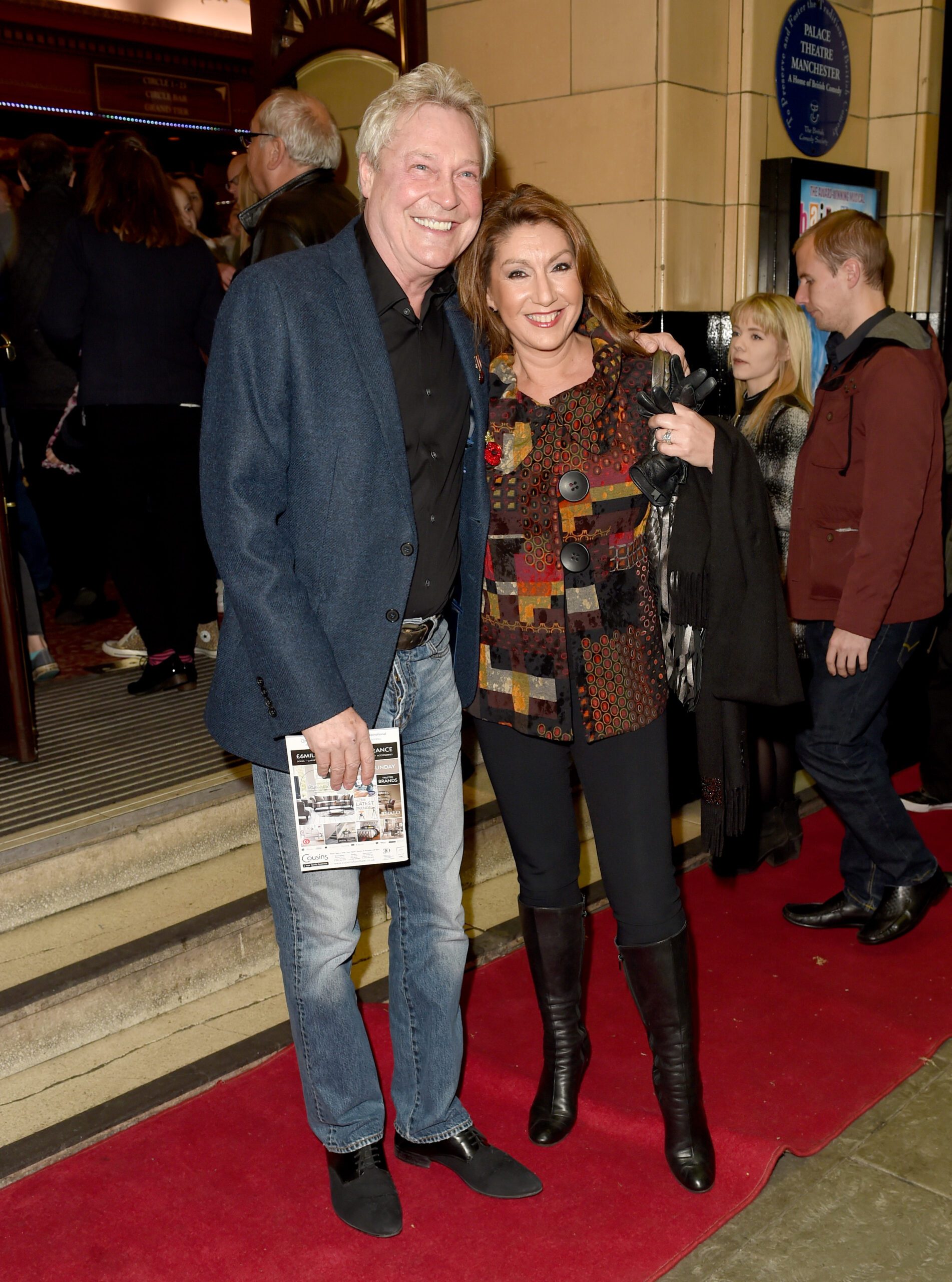 Jane McDonald and Eddie Rothe smiling