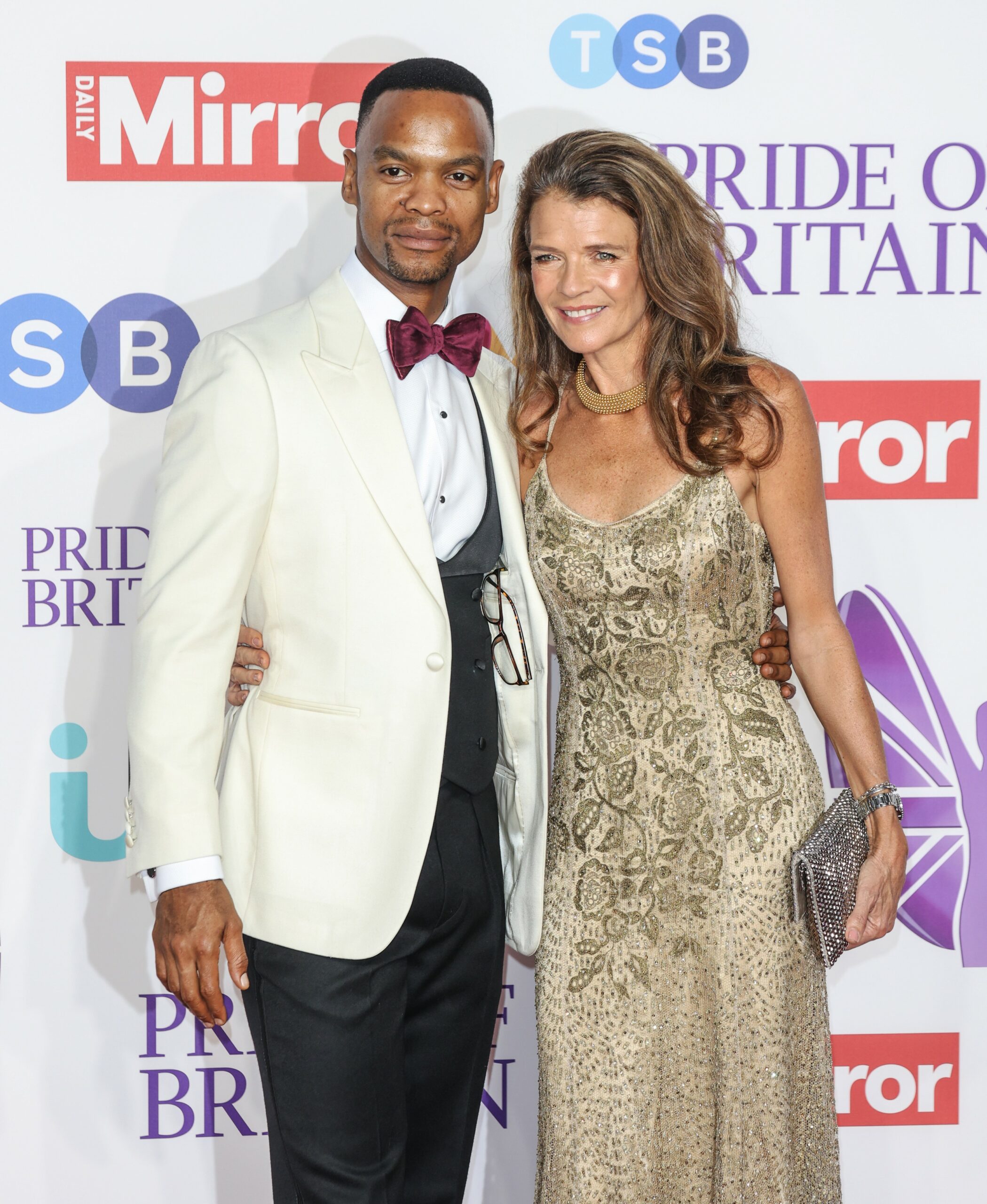 Johannes Radebe and Annabel Croft at Pride of Britain Awards