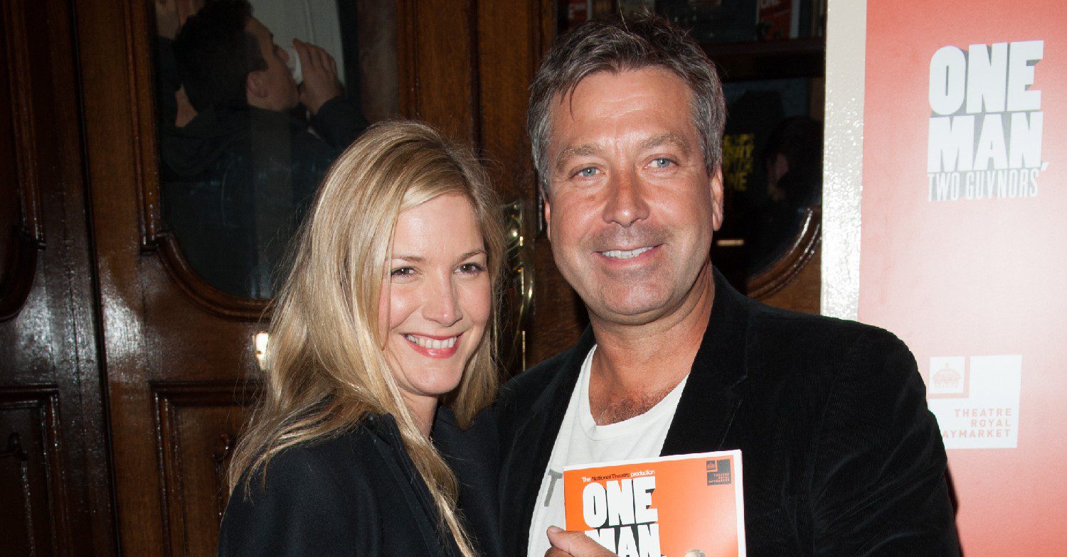 John Torode and Lisa Faulkner smiling