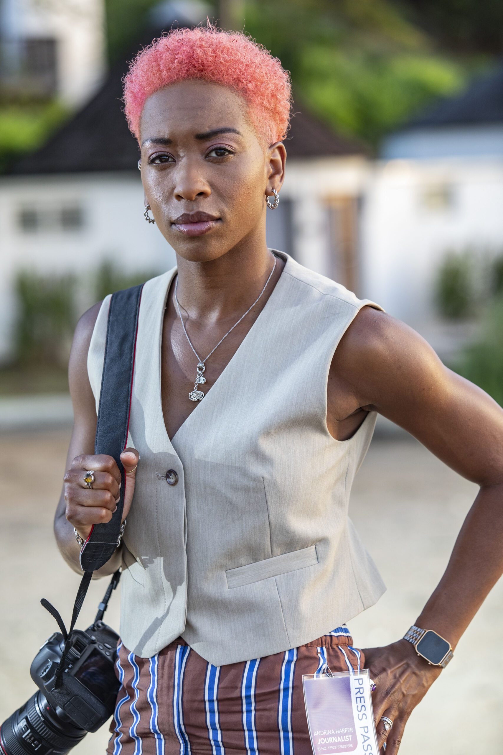 Genesis Lynea as Adrianna Harper in Death in Paradise