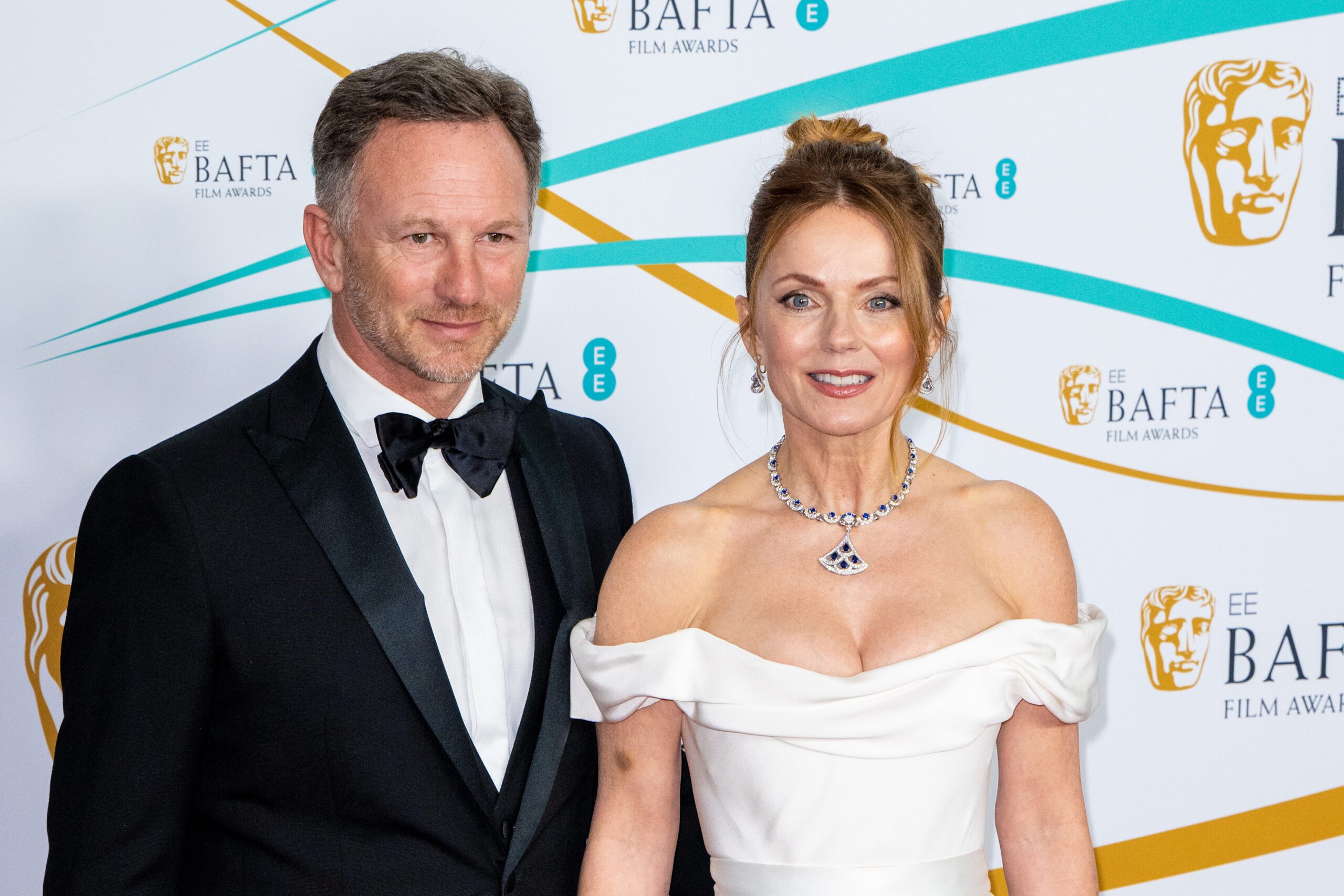 Geri Halliwell with her husband Christian Horner