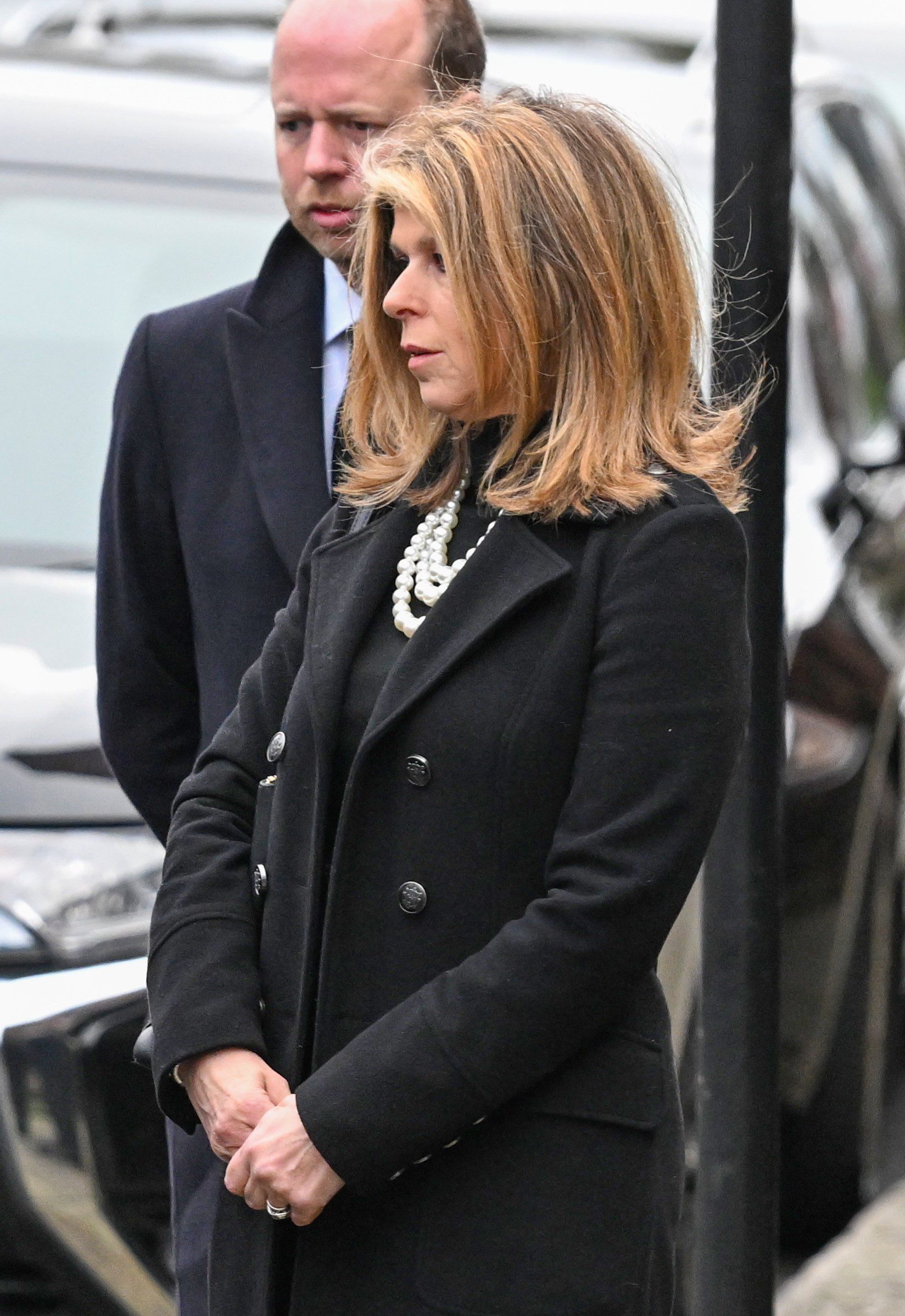 Kate Garraway at her husband Derek's funeral