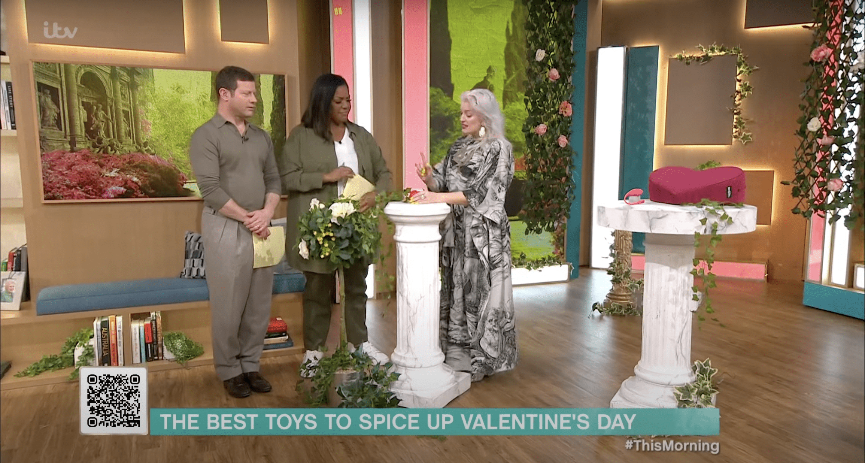 Dermot, Alison and Alix on This Morning today