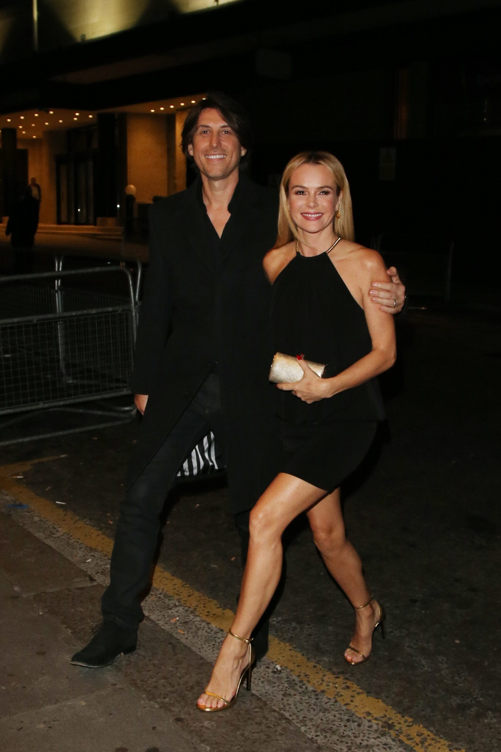 Amanda Holden and Chris Hughes smiling