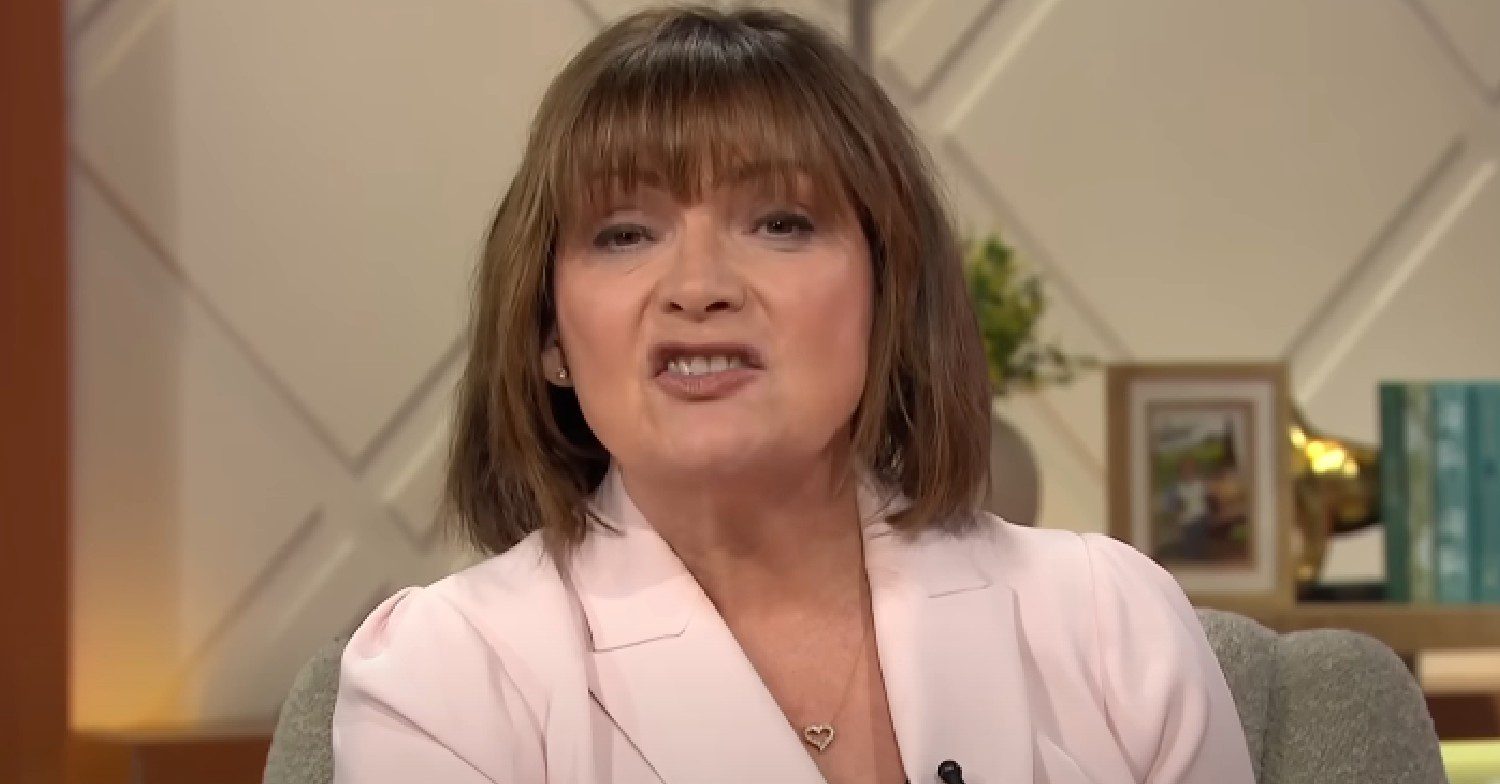 Lorraine Kelly speaking on her ITV show