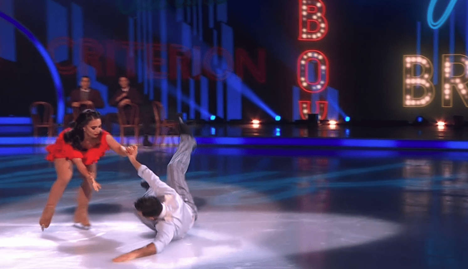 Ryan Thomas falling over on Dancing On Ice