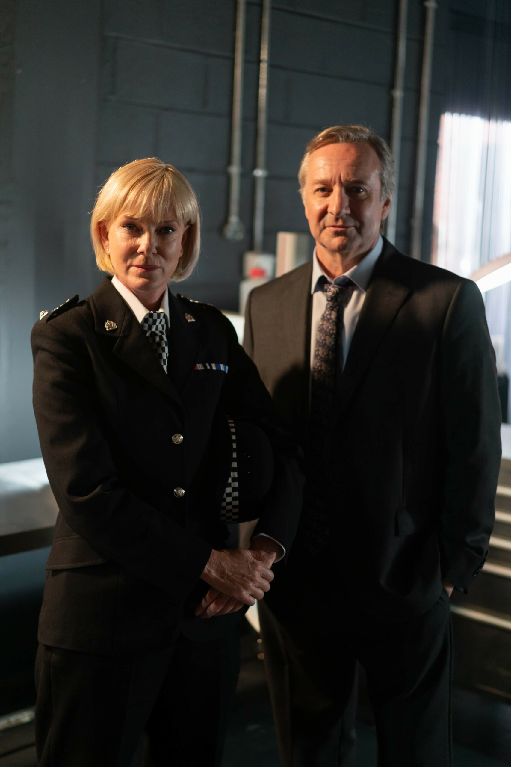 Hermione Norris and Neil Pearson in the cast of Silent Witness King's Cross