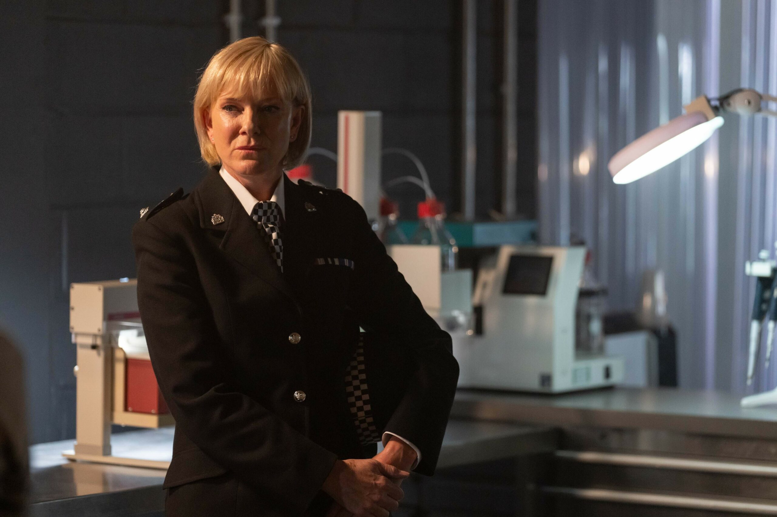 Hermione Norris plays CS Sheila Court in the cast of Silent Witness King's Cross