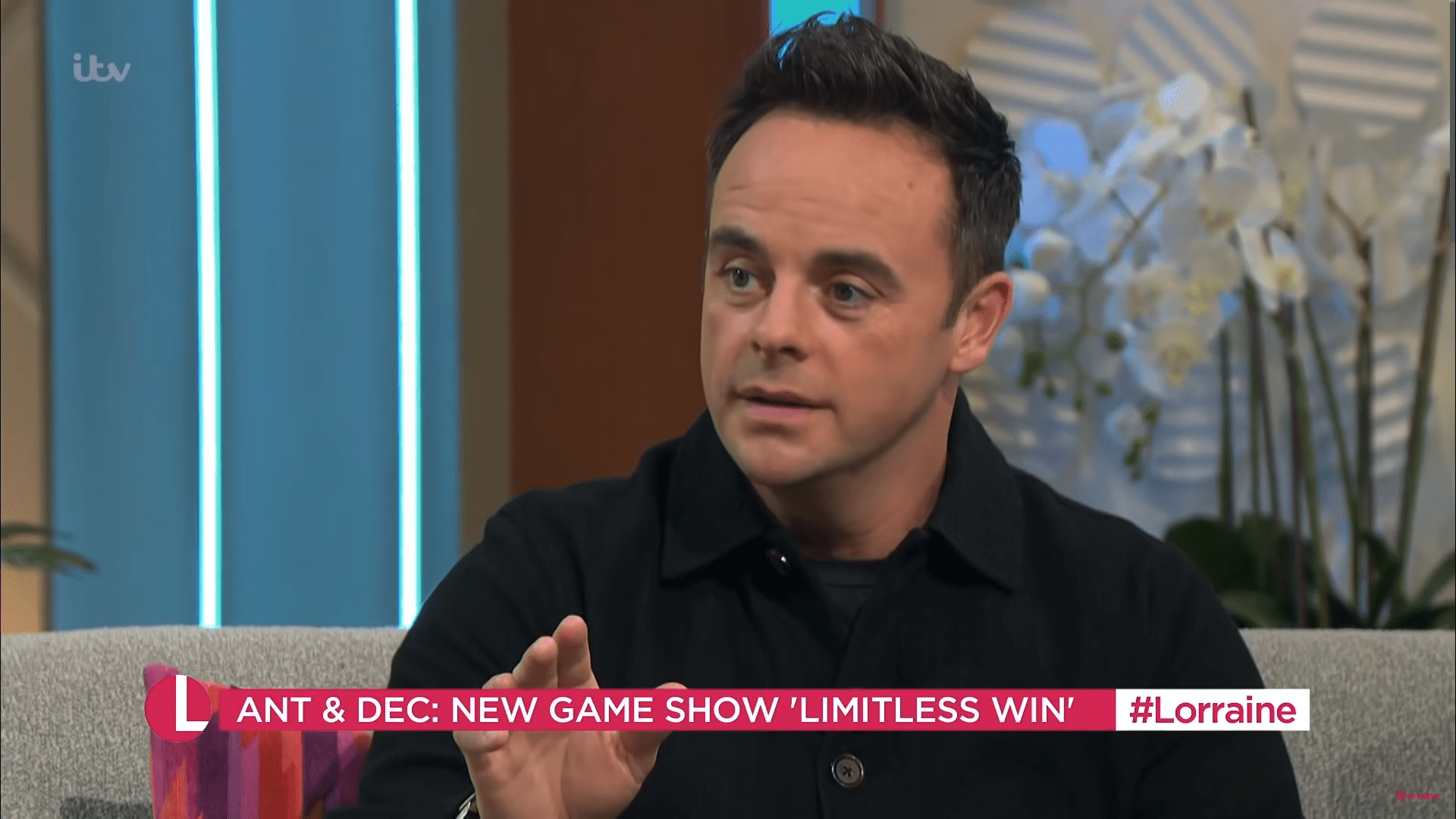 Ant McPartlin being interviewed on Lorraine