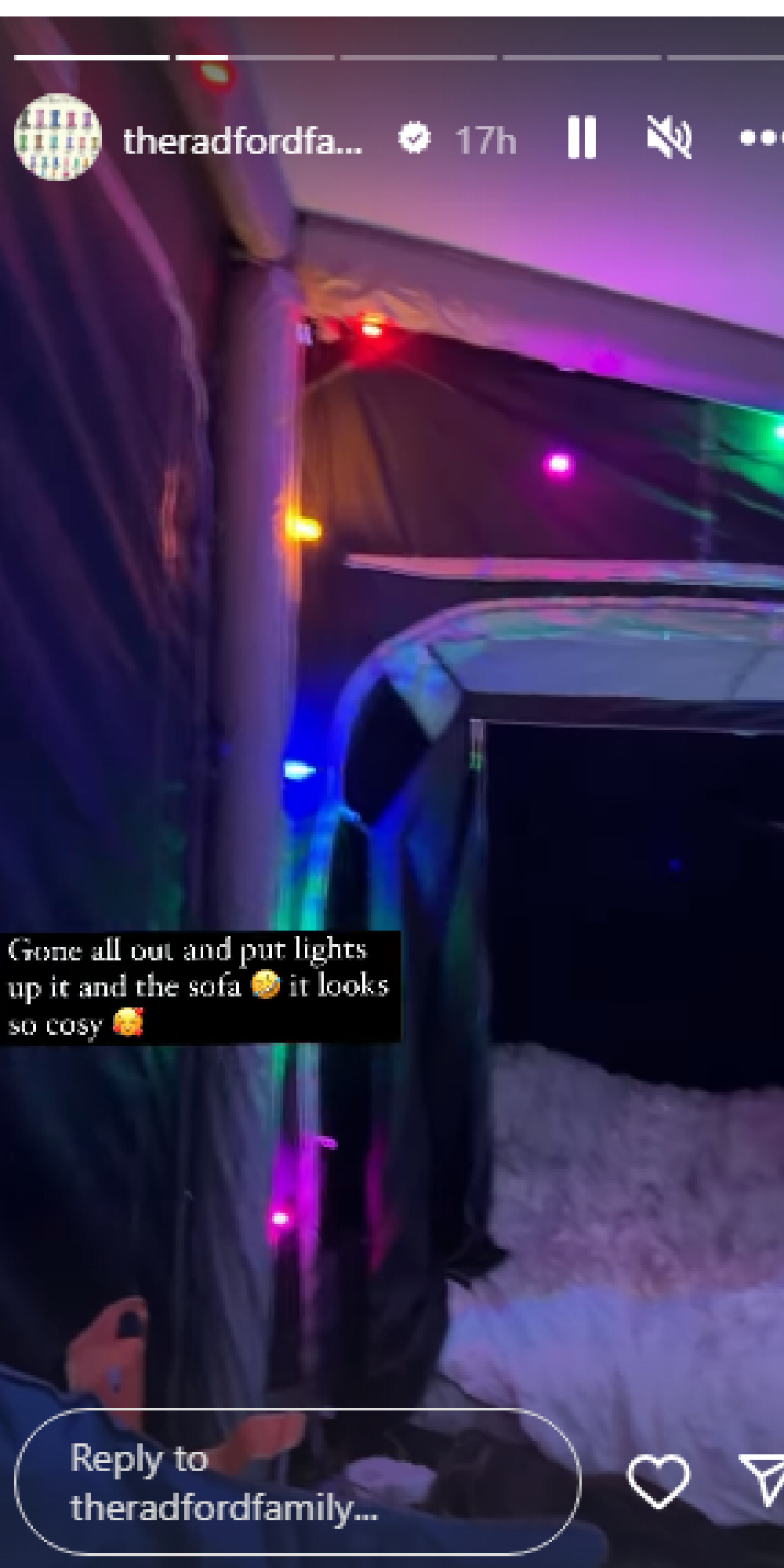 Sue and Noel Radford share video of holiday