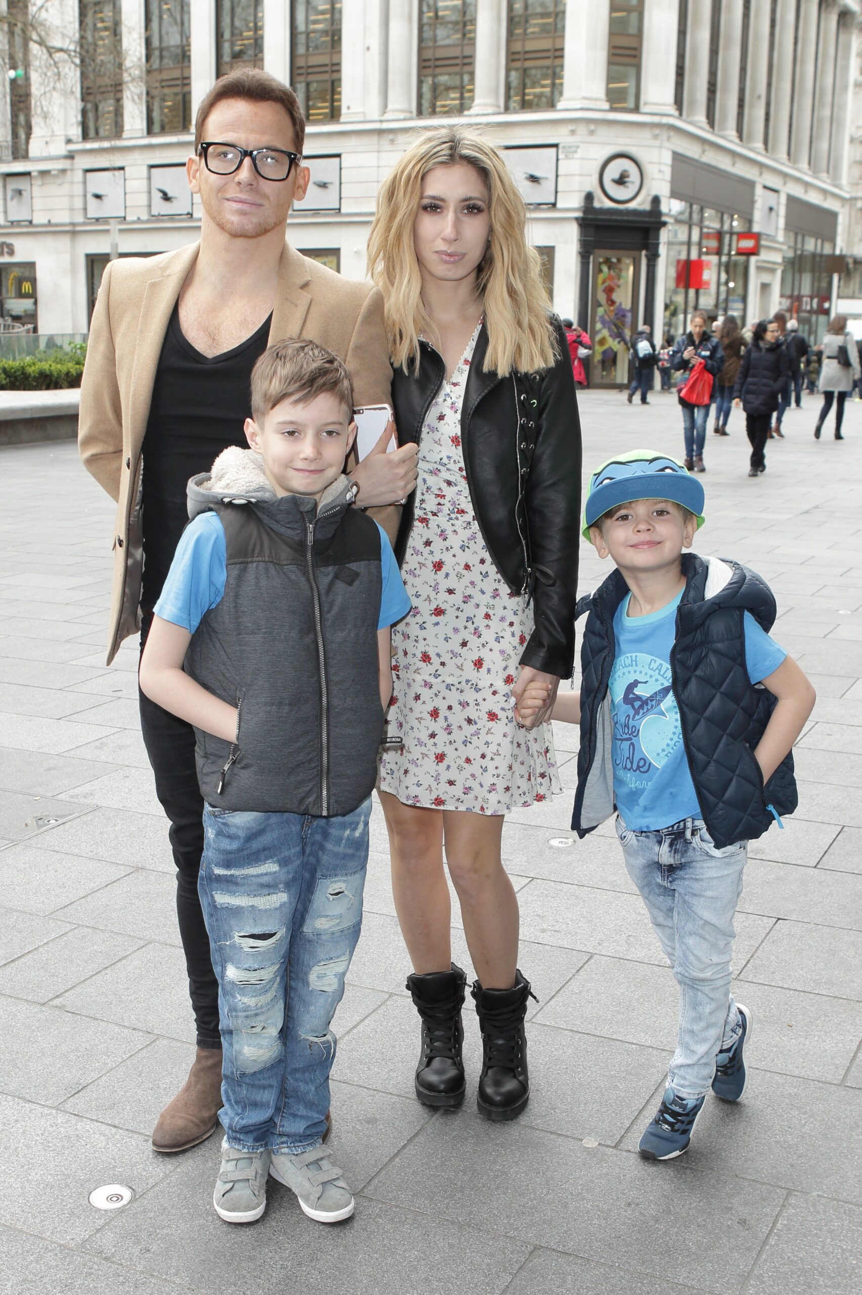Stacey Solomon and Joe Swash with their two children