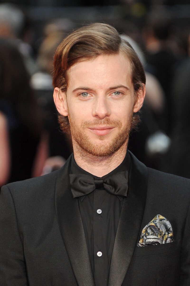 Luke Treadaway in a black tuxedo at the The Olivier Awards in 2016