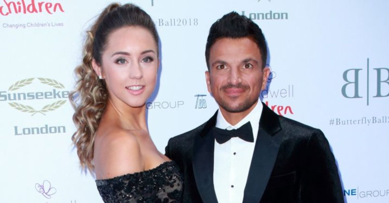 Peter Andre and Emily MacDonagh on the red carpet 