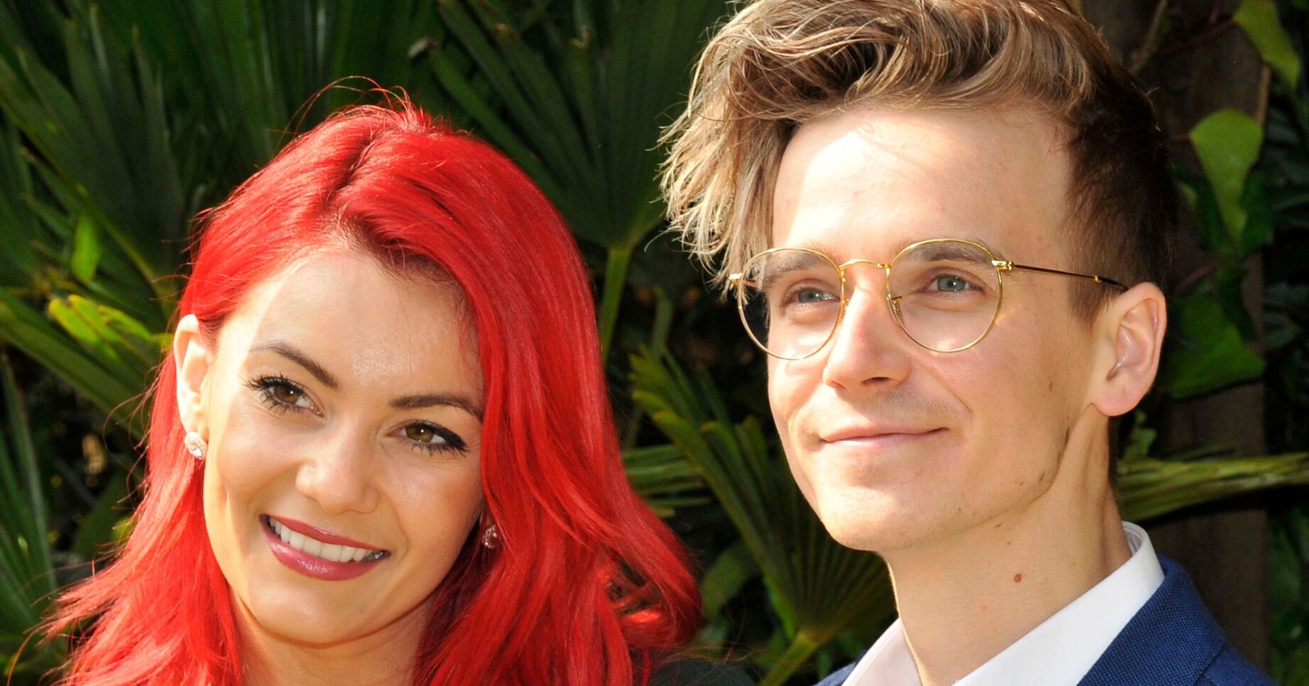 Joe Sugg and Dianne Buswell smiling