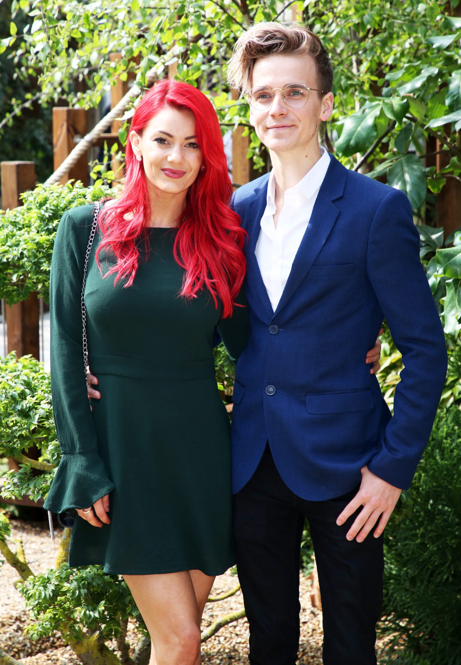 Joe Sugg and Dianne Buswell smiling