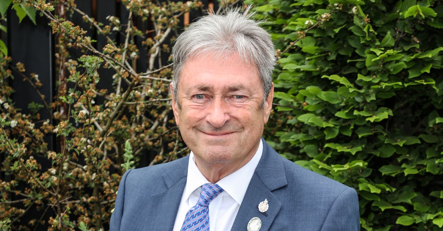 Alan Titchmarsh smiling