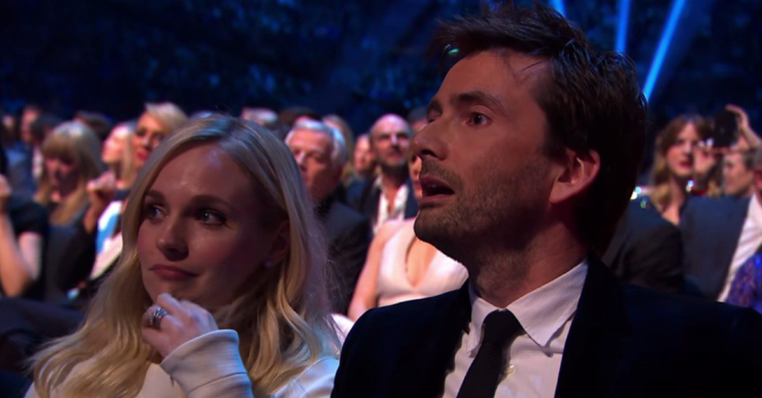 David Tennant and wife Georgia at NTAs