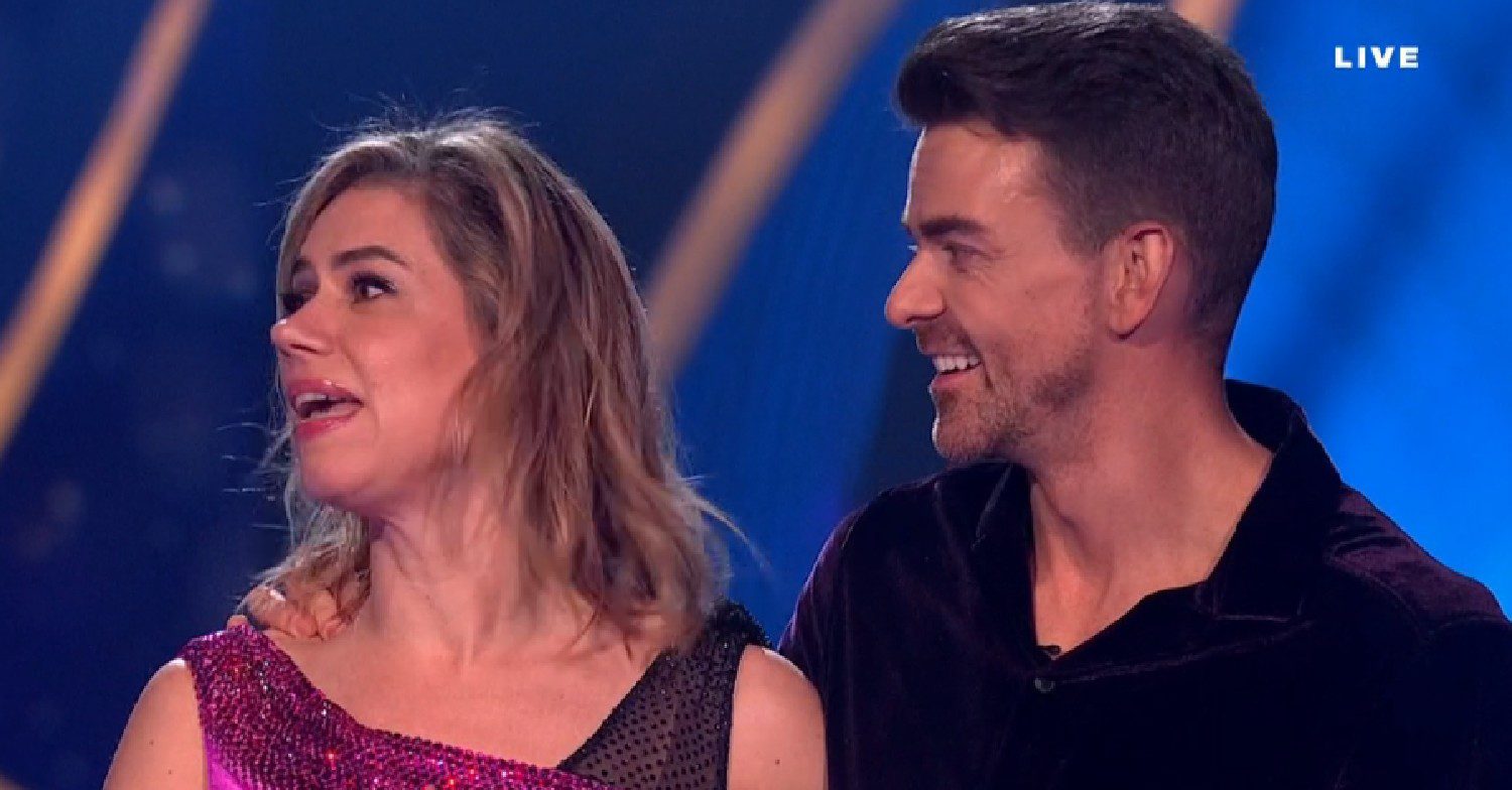 Lou Sanders and Brendyn Hatfield on Dancing On Ice