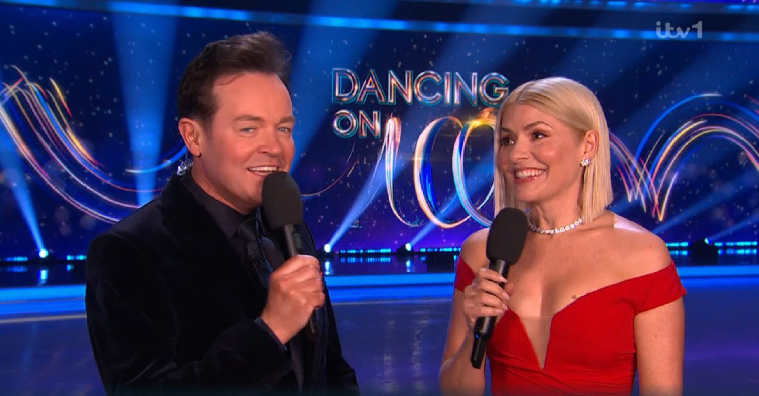 Stephen Mulhern and Holly Willoughby on Dancing On Ice 
