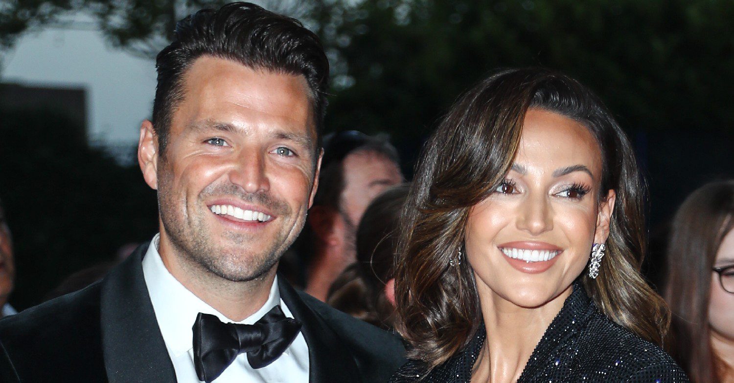 Mark Wright and Michelle Keegan smiling