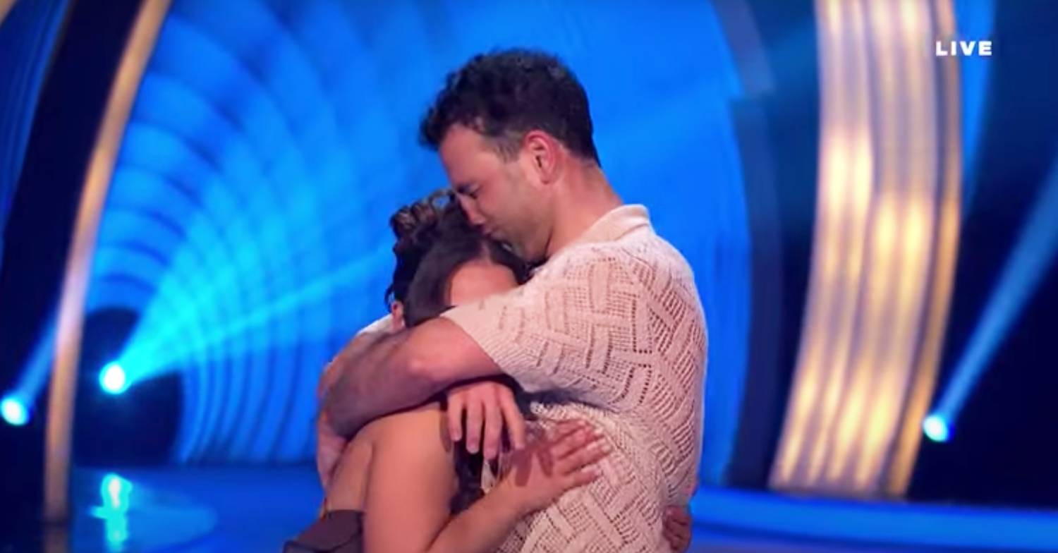 Dancing On Ice 2024 star Ryan Thomas embraces Amani Fancy