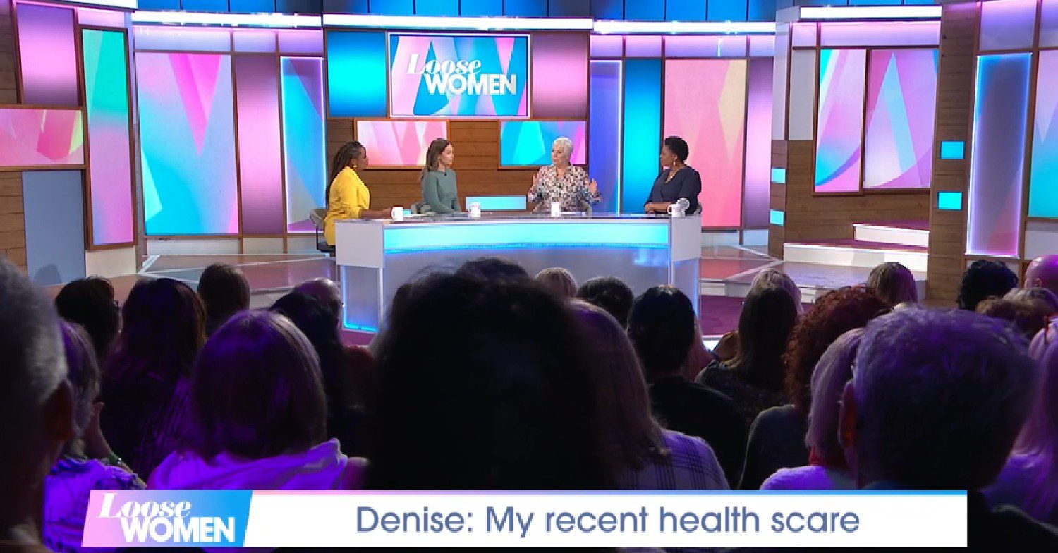 Denise Welch talking on Loose Women with her co-stars