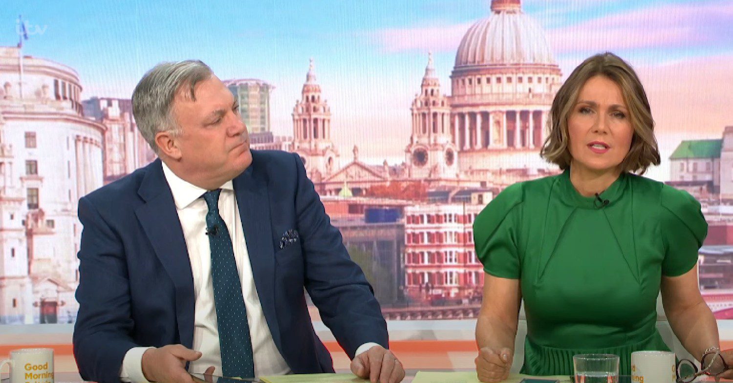 Ed Balls and Susanna Reid speaking on GMB