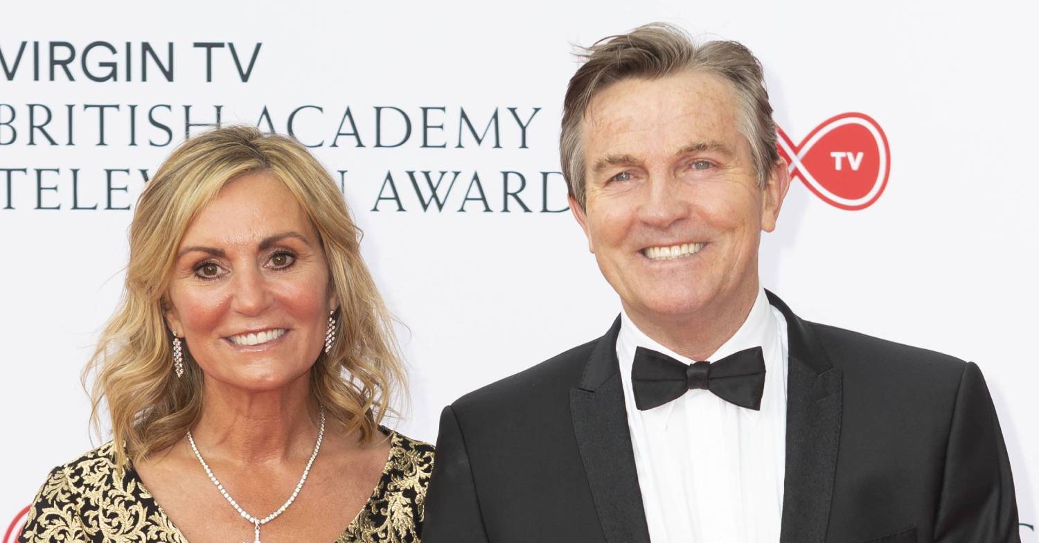 Bradley Walsh smiles alongside wife Donna
