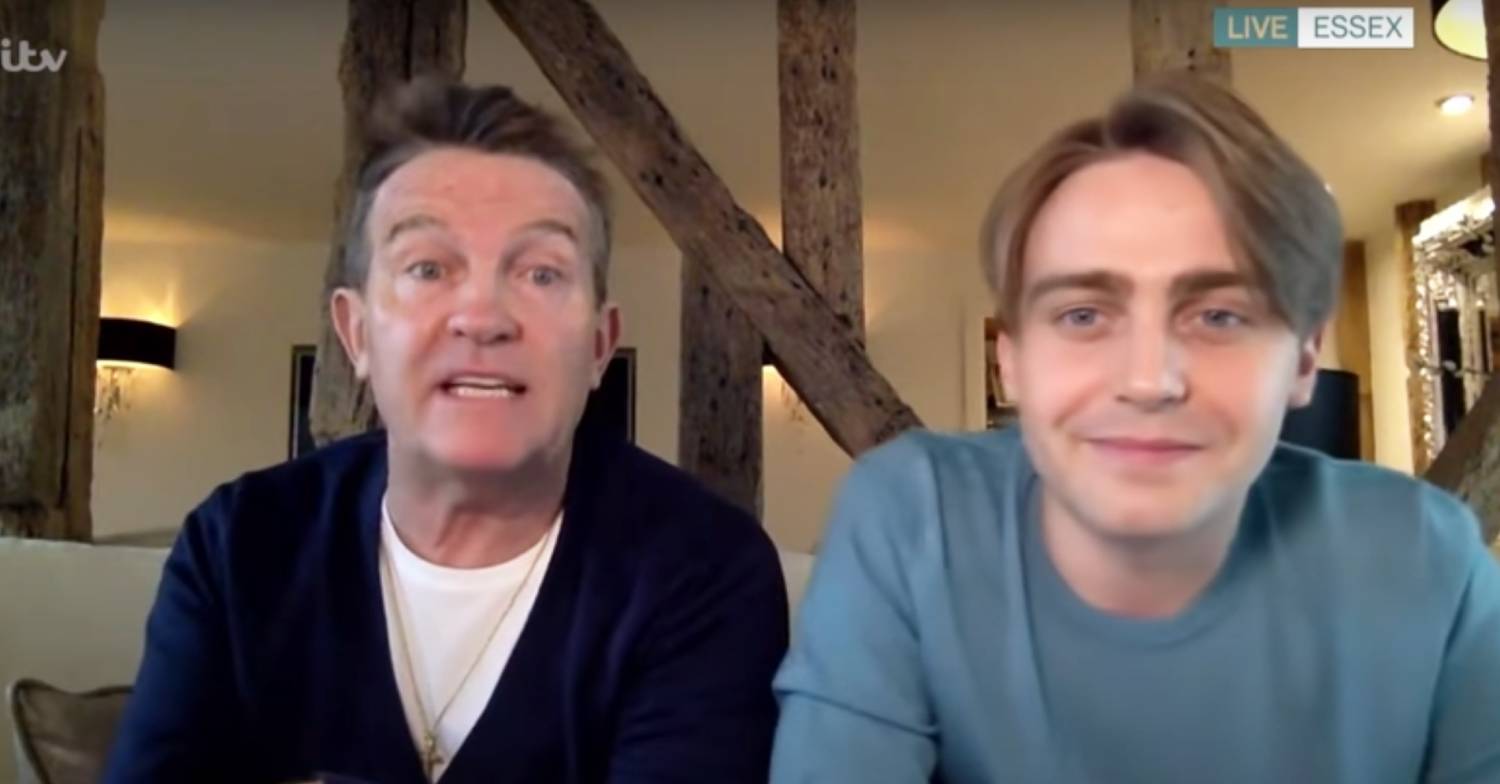 A view of Bradley Walsh in his home