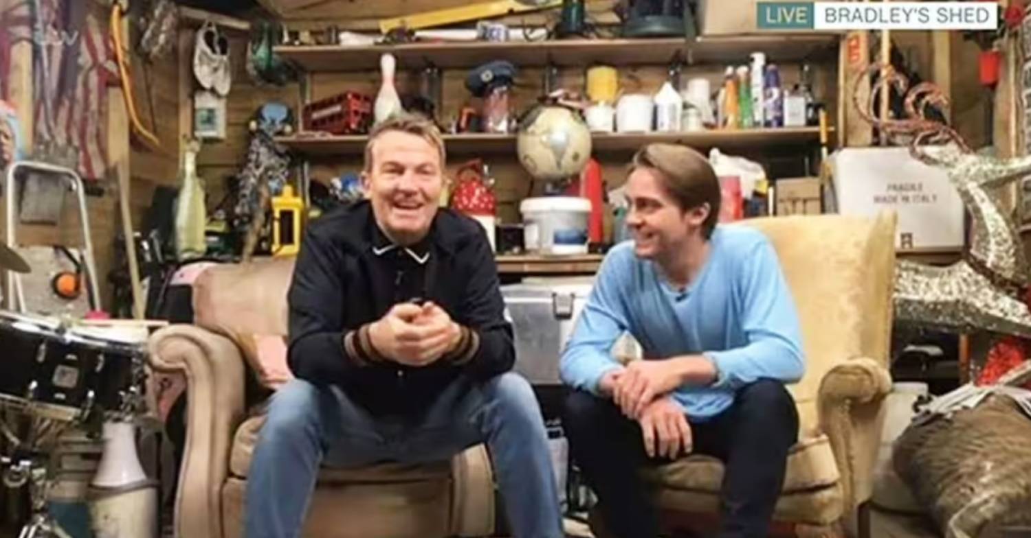 Bradley Walsh speaks from his shed